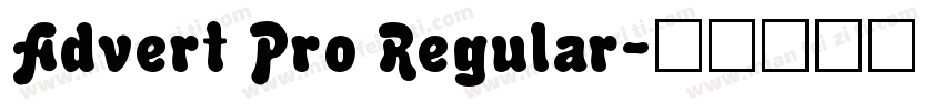 Advert Pro Regular字体转换